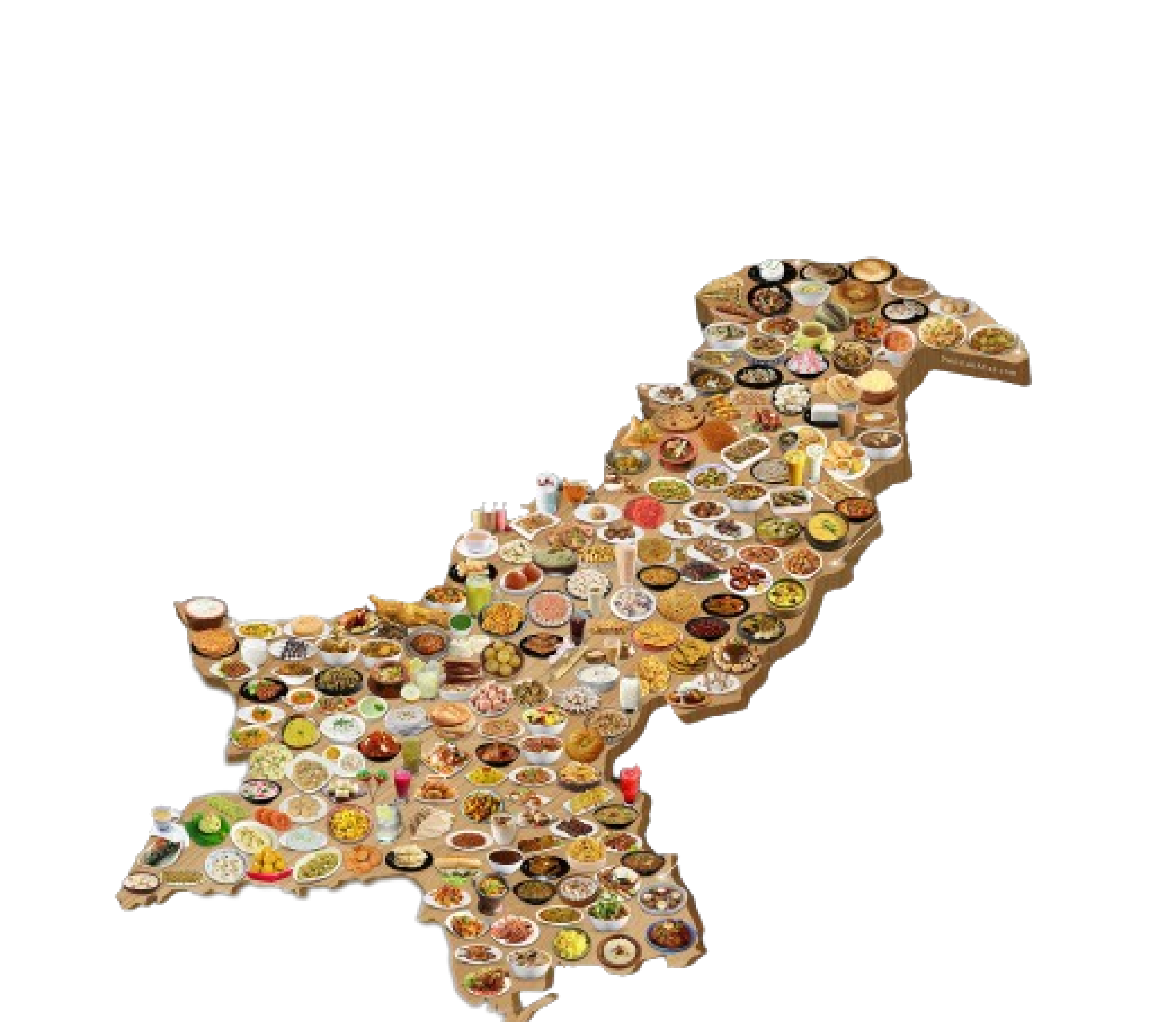 Pakistan Map Food 